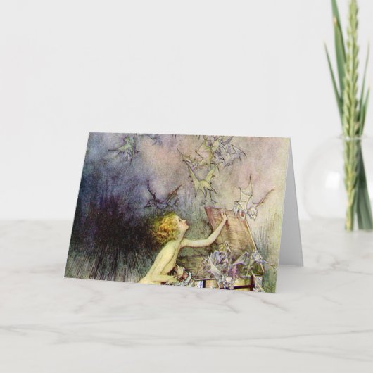 Pandora's box van Arthur Rackham Kaart (Voorkant)