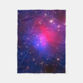 Pandora's Cluster Galaxies Pink Blue Space NASA Fleece Deken (Voorkant)