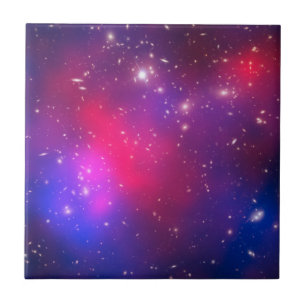 Pandora's Cluster Heet Roze en Marineblauw Celesti Tegeltje