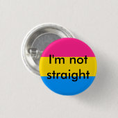 Pandruid Ik ben geen rechte pin Ronde Button 3,2 Cm (Voorkant /achterkant)