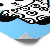 Pandy de Panda boeddhistische permanente citaat Poster (Hoek)