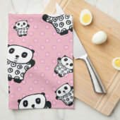 Pandy de Panda Stippen Theedoek (Quarter Fold)