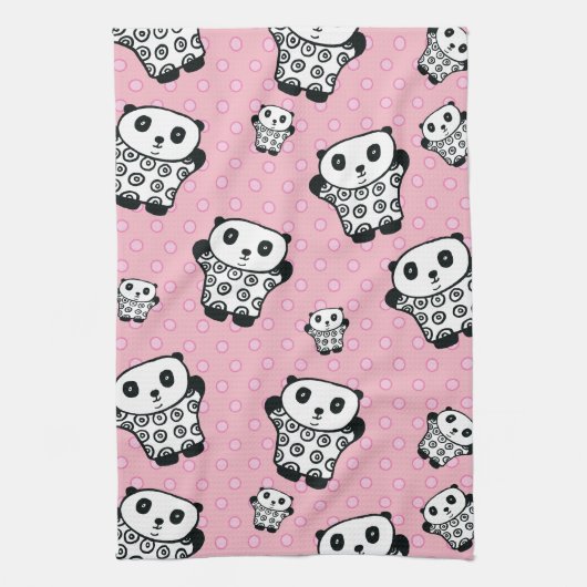 Pandy de Panda Stippen Theedoek (Verticaal)