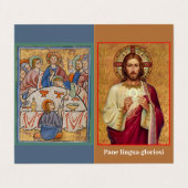 Pane Lingua Gloriosi Visitekaartje (Buitenkant ongevouwen)