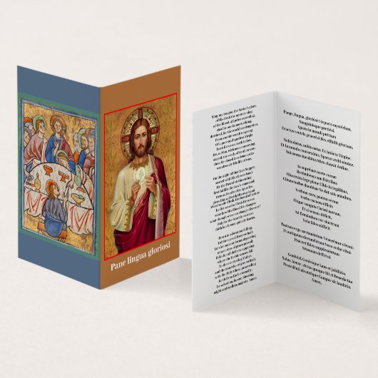 Pane Lingua Gloriosi Visitekaartje (Binnen en buitenkant)