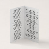 Pane Lingua Gloriosi Visitekaartje (Binnen)