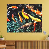 Paneel Blauw Vis Aquarium Zee Wandkunst Schilderen Canvas Afdruk (Insitu (Woonkamer))