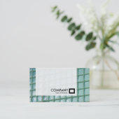 Paneel - Glazen muur Visitekaartje (Staand voorkant)