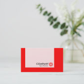 Paneel - Kleuren - Art Deco - Rood Visitekaartje (Staand voorkant)