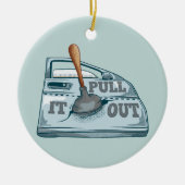 Paneel kloppende auto workshop keramisch ornament (Voorkant)