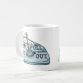 Paneel kloppende auto workshop koffiemok (Voorkant links)