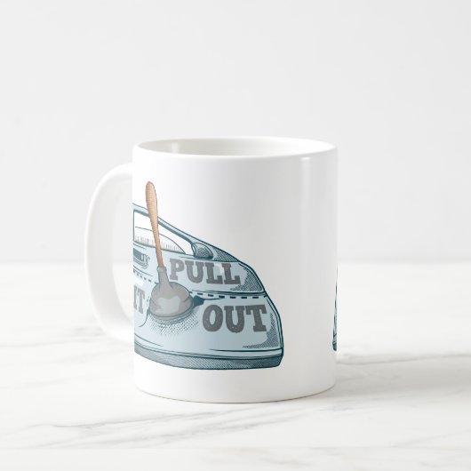 Paneel kloppende auto workshop koffiemok (Voorkant links)