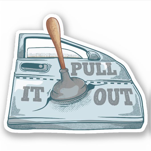 Paneel kloppende auto workshop sticker (Voorkant)