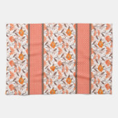  paneel Koraal en Oranje Theedoek (Horizontaal)