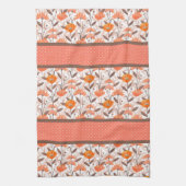 paneel Koraal en Oranje Theedoek (Verticaal)