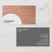 Paneel met halve cirkel - hout 01 visitekaartje (Voorkant / Achterkant)