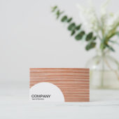 Paneel met halve cirkel - hout 01 visitekaartje (Staand voorkant)