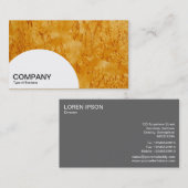 Paneel met halve cirkel - hout 03 visitekaartje (Voorkant / Achterkant)