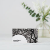 Paneel met halve cirkel - Magnolia Tree 02 Visitekaartje (Staand voorkant)