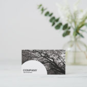 Paneel met halve cirkel - Magnolia Tree 03 Visitekaartje (Staand voorkant)