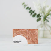 Paneel met halve cirkel - marmer 02 visitekaartje (Staand voorkant)