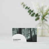 Paneel met halve cirkel - Museum of Shadows Visitekaartje (Staand voorkant)