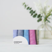 Paneel met halve cirkel - Regels van katoen Visitekaartje (Staand voorkant)