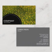 Paneel met halve cirkel (stippen) - Bed of Yellow Visitekaartje (Voorkant / Achterkant)