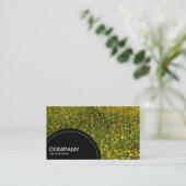 Paneel met halve cirkel (stippen) - Bed of Yellow Visitekaartje (Staand voorkant)