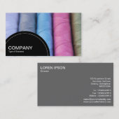 Paneel met halve cirkel (stippen) - Regels van kat Visitekaartje (Voorkant / Achterkant)