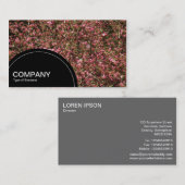 Paneel met halve cirkel (stippen) - Roze Cherry Bl Visitekaartje (Voorkant / Achterkant)