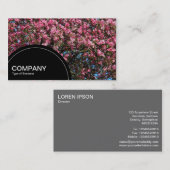 Paneel met halve cirkel (stippen) - Roze Cherry Bl Visitekaartje (Voorkant / Achterkant)