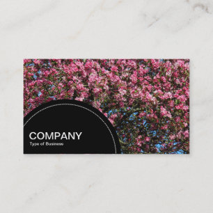 Paneel met halve cirkel (stippen) - Roze Cherry Bl Visitekaartje