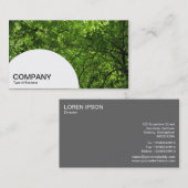 Paneel met halve cirkel - Woodland Canopy Visitekaartje (Voorkant / Achterkant)