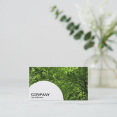 Paneel met halve cirkel - Woodland Canopy Visitekaartje (Staand voorkant)