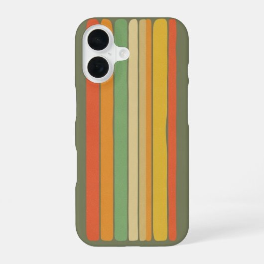 Paneel met Verticale Strepen iPhone 16 Hoesje (Achterkant)