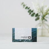 Paneel - Mousserend water Visitekaartje (Staand voorkant)