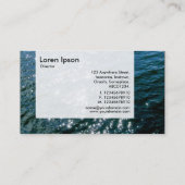 Paneel - Mousserend water Visitekaartje (Achterkant)