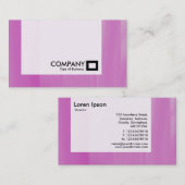 Paneel - Roze glas Visitekaartje (Voorkant / Achterkant)