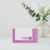 Paneel - Roze glas Visitekaartje (Staand voorkant)