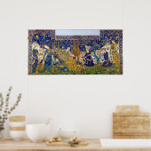 Paneel van geglazuurde tegel van aardewerk, Isfaha Poster (Keuken)