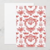 Paneelkaart Marie Toile aardbei Kaart (Voorkant / Achterkant)