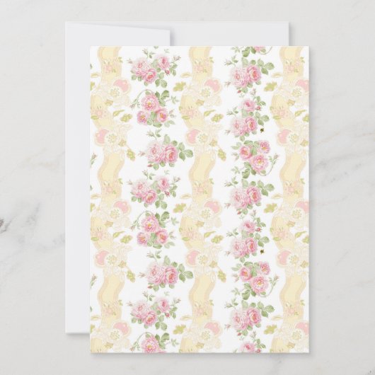 Paneelkaart Paulette Toile Stripe botercup Kaart (Voorkant)