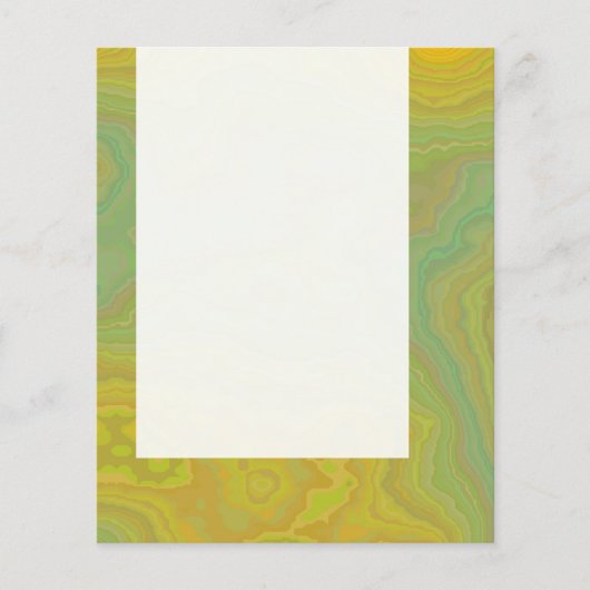 Panel 032 - Geel en groen mineraal Flyer (Voorkant)