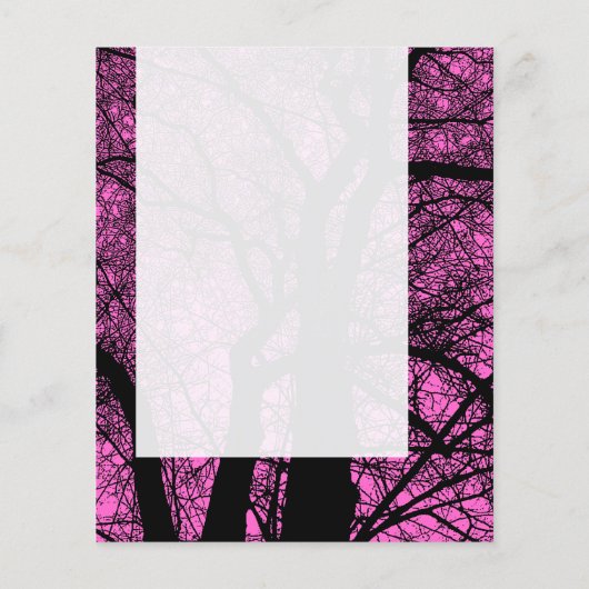 Panel 057 - High Contrast Tree - FF66CC Flyer (Achterkant)