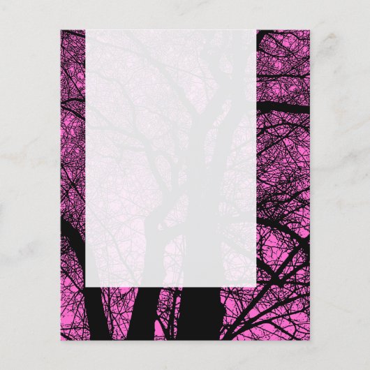 Panel 057 - High Contrast Tree - FF66CC Flyer (Voorkant)