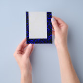 Panel 064 — Abstracte lijnen — blauw Flyer (Hand)