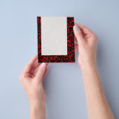 Panel 068 — Abstracte lijnen — rood Flyer (Hand)