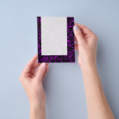 Panel 070 - Abstracte lijnen - Paars Flyer (Hand)