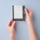 Panel 086 - Abstracte rechthoeken Flyer (Hand)